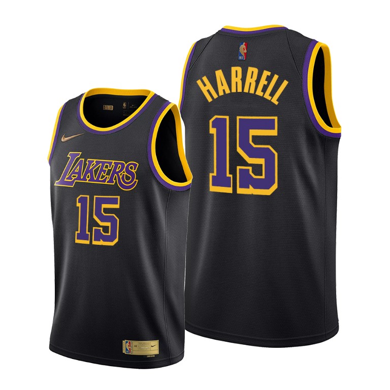 Men's Los Angeles Lakers Montrezl Harrell #15 NBA 2020-21 Earned Edition Black Basketball Jersey FDG2483UN